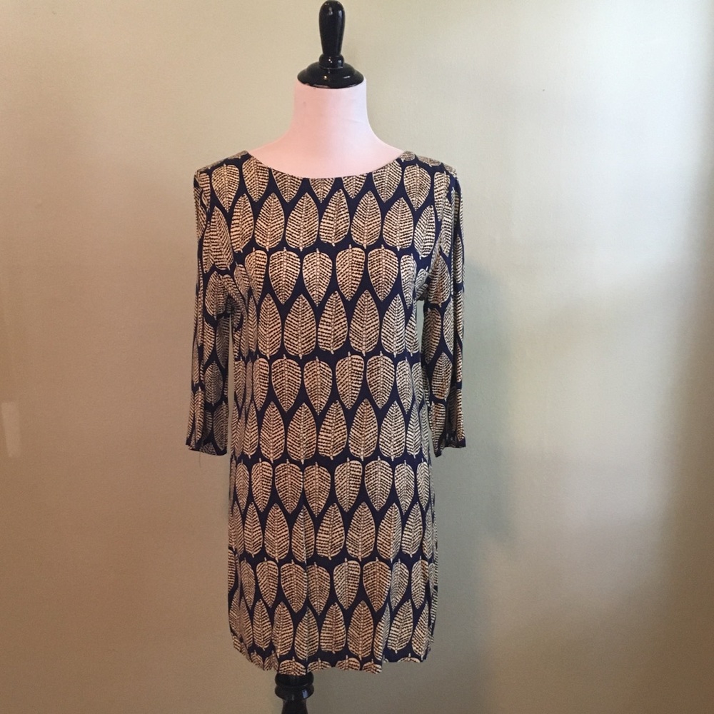 Unique Navy 3/4 sleeve dress from Paris